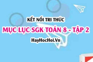 Mục lục SGK Toán 8 tập 2 Kết nối tri thức - Lý thuyết và bài tập Toán 8 tập 2 Kết nối tri thức